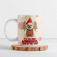 Chihuahua The Most Beautiful Time Xmas Christmas Ceramic Mug Xmas Holiday Patterns - Wonder Print Shop