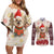 Chihuahua The Most Beautiful Time Xmas Christmas Couples Matching Off Shoulder Short Dress and Long Sleeve Button Shirt Xmas Holiday Patterns - Wonder Print Shop