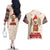 Chihuahua The Most Beautiful Time Xmas Christmas Couples Matching Off The Shoulder Long Sleeve Dress and Hawaiian Shirt Xmas Holiday Patterns - Wonder Print Shop