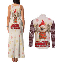Chihuahua The Most Beautiful Time Xmas Christmas Couples Matching Tank Maxi Dress and Long Sleeve Button Shirt Xmas Holiday Patterns - Wonder Print Shop