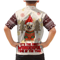 Chihuahua The Most Beautiful Time Xmas Christmas Family Matching Mermaid Dress and Hawaiian Shirt Xmas Holiday Patterns - Wonder Print Shop
