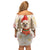 Chihuahua The Most Beautiful Time Xmas Christmas Family Matching Off Shoulder Short Dress and Hawaiian Shirt Xmas Holiday Patterns - Wonder Print Shop