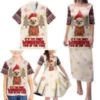 Chihuahua The Most Beautiful Time Xmas Christmas Family Matching Puletasi and Hawaiian Shirt Xmas Holiday Patterns - Wonder Print Shop