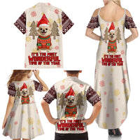 Chihuahua The Most Beautiful Time Xmas Christmas Family Matching Summer Maxi Dress and Hawaiian Shirt Xmas Holiday Patterns - Wonder Print Shop