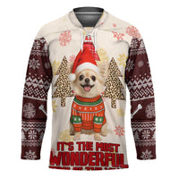 Chihuahua The Most Beautiful Time Xmas Christmas Hockey Jersey Xmas Holiday Patterns - Wonder Print Shop