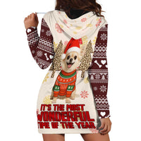 Chihuahua The Most Beautiful Time Xmas Christmas Hoodie Dress Xmas Holiday Patterns - Wonder Print Shop