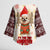 Chihuahua The Most Beautiful Time Xmas Christmas Kimono Sleeve Blouse Xmas Holiday Patterns - Wonder Print Shop