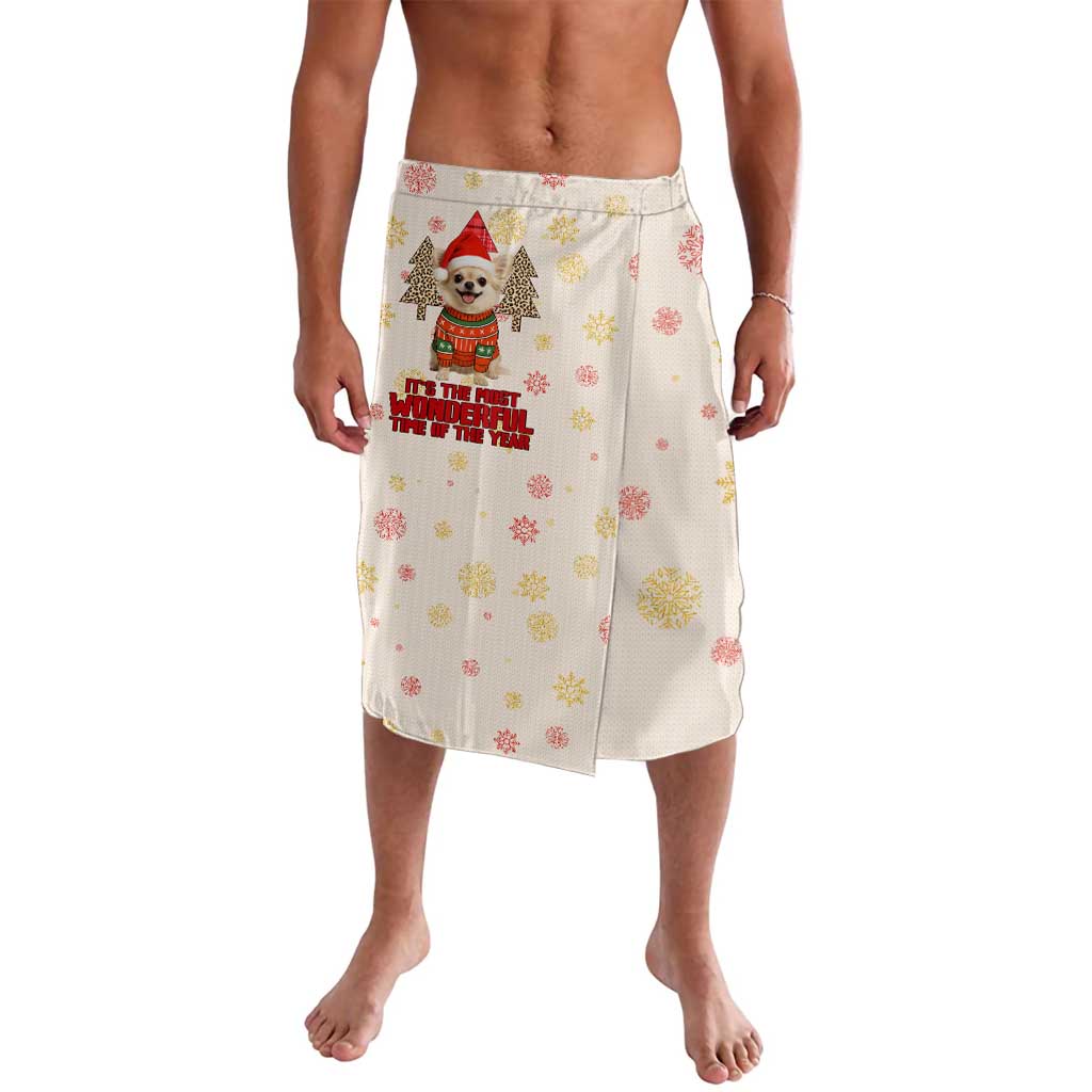 Chihuahua The Most Beautiful Time Xmas Christmas Lavalava Xmas Holiday Patterns - Wonder Print Shop
