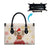 Chihuahua The Most Beautiful Time Xmas Christmas Leather Bag Xmas Holiday Patterns - Wonder Print Shop