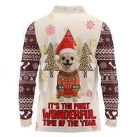 Chihuahua The Most Beautiful Time Xmas Christmas Long Sleeve Polo Shirt Xmas Holiday Patterns - Wonder Print Shop