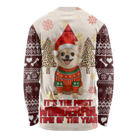 Chihuahua The Most Beautiful Time Xmas Christmas Long Sleeve Shirt Xmas Holiday Patterns - Wonder Print Shop