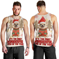 Chihuahua The Most Beautiful Time Xmas Christmas Men Tank Top Xmas Holiday Patterns - Wonder Print Shop