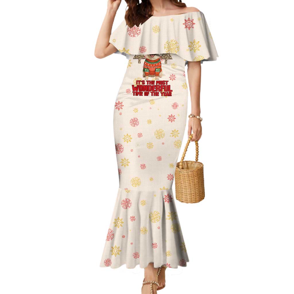 Chihuahua The Most Beautiful Time Xmas Christmas Mermaid Dress Xmas Holiday Patterns - Wonder Print Shop