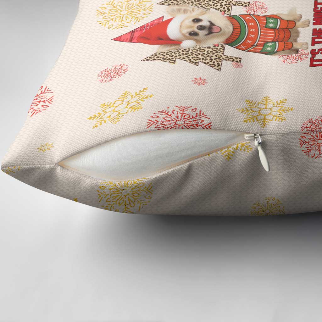 Chihuahua The Most Beautiful Time Xmas Christmas Pillow Cover Xmas Holiday Patterns - Wonder Print Shop