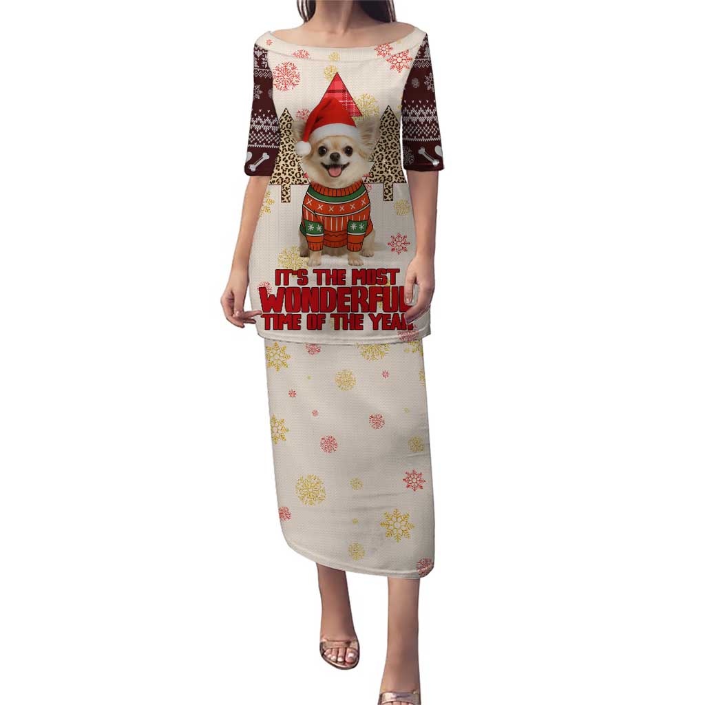 Chihuahua The Most Beautiful Time Xmas Christmas Puletasi Xmas Holiday Patterns - Wonder Print Shop