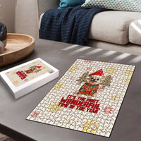 Chihuahua The Most Beautiful Time Xmas Christmas Puzzle Xmas Holiday Patterns - Wonder Print Shop