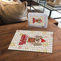 Chihuahua The Most Beautiful Time Xmas Christmas Puzzle Xmas Holiday Patterns - Wonder Print Shop