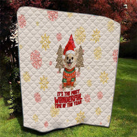 Chihuahua The Most Beautiful Time Xmas Christmas Quilt Xmas Holiday Patterns - Wonder Print Shop