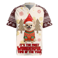 Chihuahua The Most Beautiful Time Xmas Christmas Rugby Jersey Xmas Holiday Patterns - Wonder Print Shop