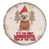 Chihuahua The Most Beautiful Time Xmas Christmas Spare Tire Cover Xmas Holiday Patterns - Wonder Print Shop
