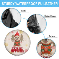 Chihuahua The Most Beautiful Time Xmas Christmas Spare Tire Cover Xmas Holiday Patterns - Wonder Print Shop