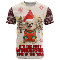 Chihuahua The Most Beautiful Time Xmas Christmas T Shirt Xmas Holiday Patterns - Wonder Print Shop