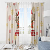 Chihuahua The Most Beautiful Time Xmas Christmas Window Curtain Xmas Holiday Patterns - Wonder Print Shop