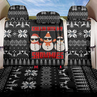 Chillin With My Snowmies Christmas Back Car Seat Cover Xmas Holiday Patterns - Wonder Print Shop