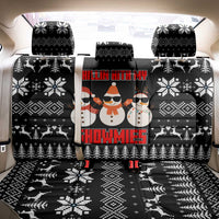 Chillin With My Snowmies Christmas Back Car Seat Cover Xmas Holiday Patterns - Wonder Print Shop