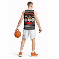 Chillin With My Snowmies Christmas Basketball Jersey Xmas Holiday Patterns - Wonder Print Shop