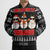 Chillin With My Snowmies Christmas Bomber Puffer Jacket Xmas Holiday Patterns - Wonder Print Shop