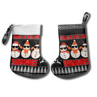 Chillin With My Snowmies Christmas Stocking Xmas Holiday Patterns - Wonder Print Shop