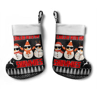 Chillin With My Snowmies Christmas Stocking Xmas Holiday Patterns - Wonder Print Shop
