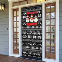 Chillin With My Snowmies Christmas Door Cover Xmas Holiday Patterns - Wonder Print Shop