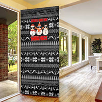Chillin With My Snowmies Christmas Door Cover Xmas Holiday Patterns - Wonder Print Shop