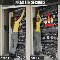 Chillin With My Snowmies Christmas Door Cover Xmas Holiday Patterns - Wonder Print Shop
