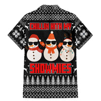Chillin With My Snowmies Christmas Family Matching Mermaid Dress and Hawaiian Shirt Xmas Holiday Patterns - Wonder Print Shop