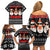 Chillin With My Snowmies Christmas Family Matching Off Shoulder Short Dress and Hawaiian Shirt Xmas Holiday Patterns - Wonder Print Shop