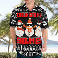 Chillin With My Snowmies Christmas Hawaiian Shirt Xmas Holiday Patterns - Wonder Print Shop