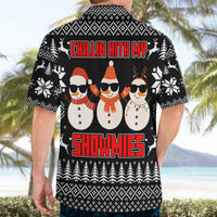 Chillin With My Snowmies Christmas Hawaiian Shirt Xmas Holiday Patterns - Wonder Print Shop