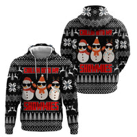 Chillin With My Snowmies Christmas Hoodie Xmas Holiday Patterns - Wonder Print Shop