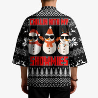 Chillin With My Snowmies Christmas Kimono Xmas Holiday Patterns - Wonder Print Shop