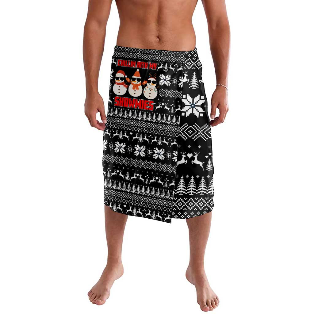 Chillin With My Snowmies Christmas Lavalava Xmas Holiday Patterns - Wonder Print Shop