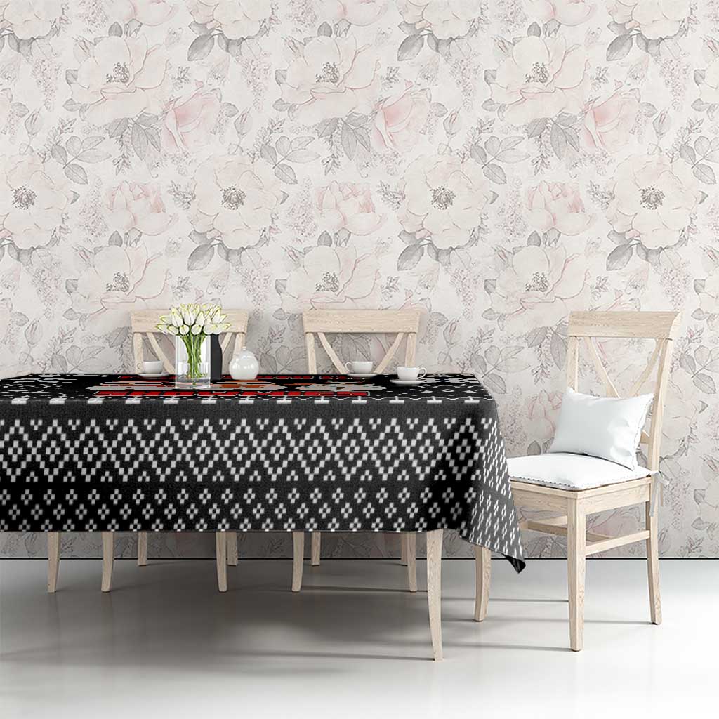 Chillin With My Snowmies Christmas Tablecloth Xmas Holiday Patterns - Wonder Print Shop
