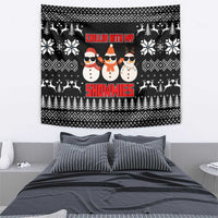 Chillin With My Snowmies Christmas Tapestry Xmas Holiday Patterns - Wonder Print Shop