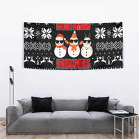 Chillin With My Snowmies Christmas Tapestry Xmas Holiday Patterns - Wonder Print Shop