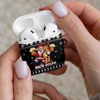 Christmas Brewdolph Reindeer AirPods Case Xmas Holiday Patterns - Wonder Print Shop