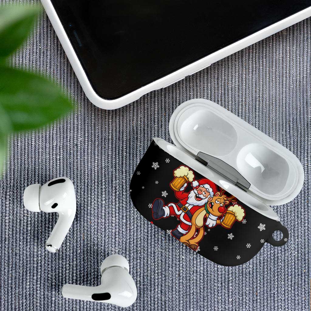 Christmas Brewdolph Reindeer AirPods Case Xmas Holiday Patterns - Wonder Print Shop
