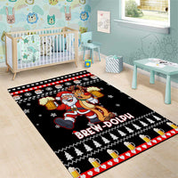 Christmas Brewdolph Reindeer Area Rug Xmas Holiday Patterns - Wonder Print Shop