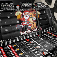Christmas Brewdolph Reindeer Back Car Seat Cover Xmas Holiday Patterns - Wonder Print Shop